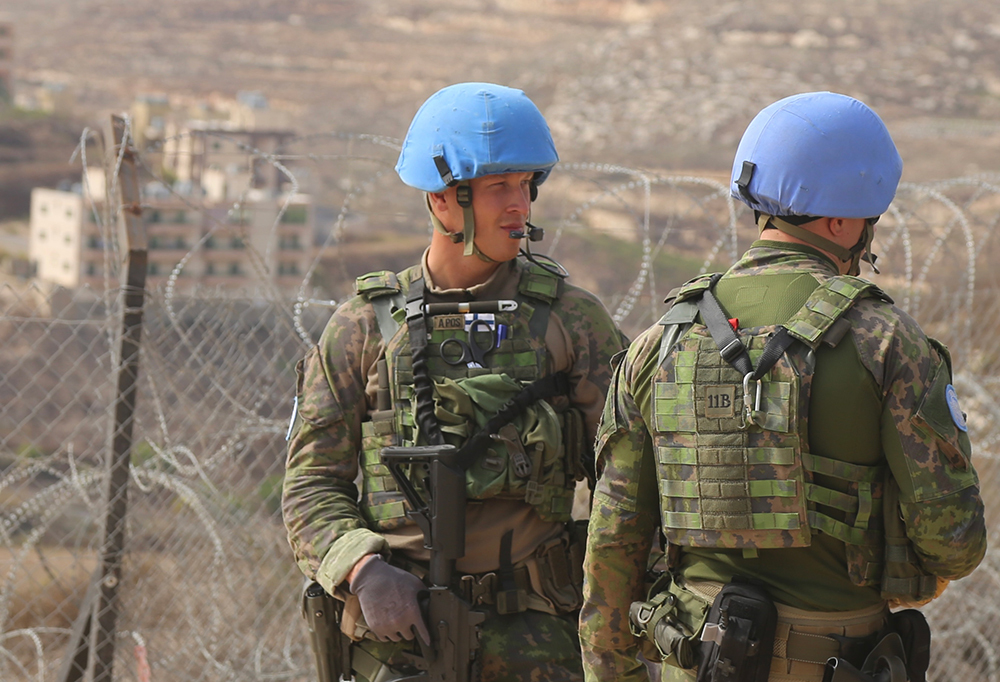 Kuvassa vuoden rauhanturvaajaksi valittu Aleksi Ruusu.