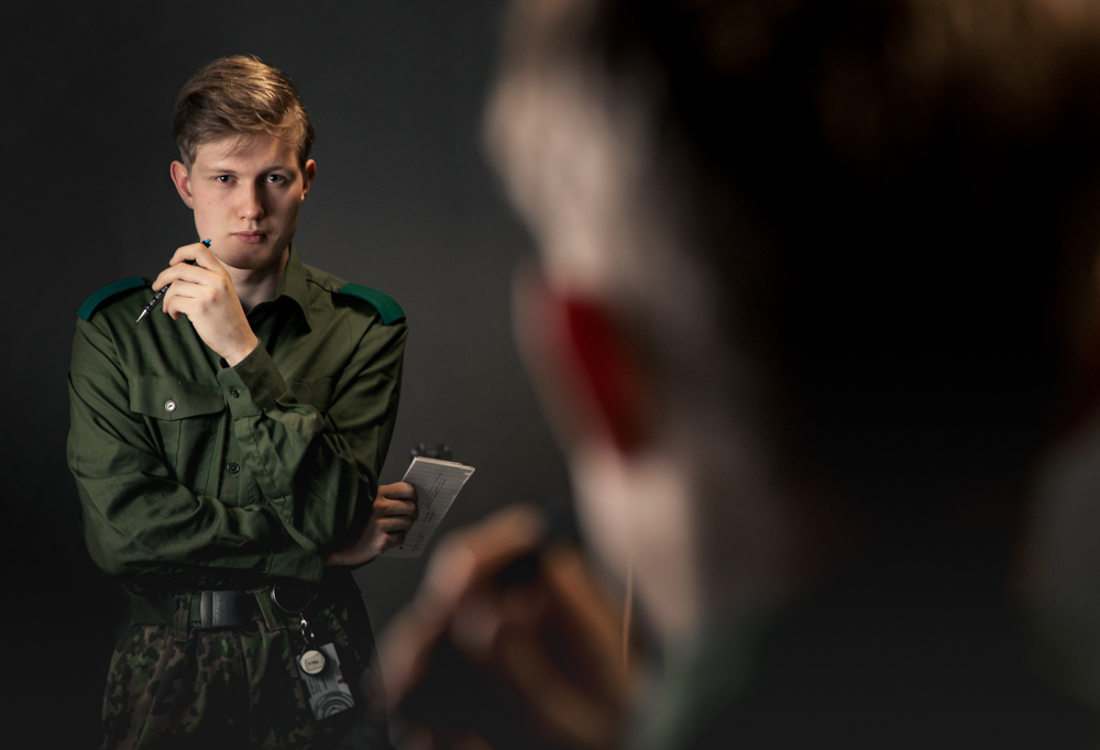 Kuvassa kaartinjääkäri Johannes Klinge.