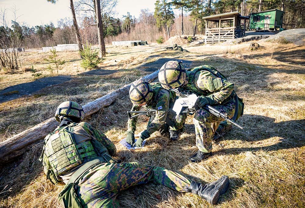 Sissejä harjoittelemassa