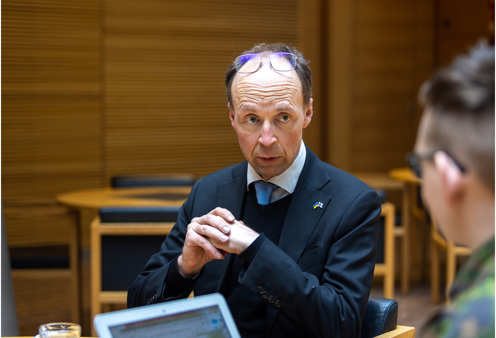 Kuvassa Jussi Halla-aho.