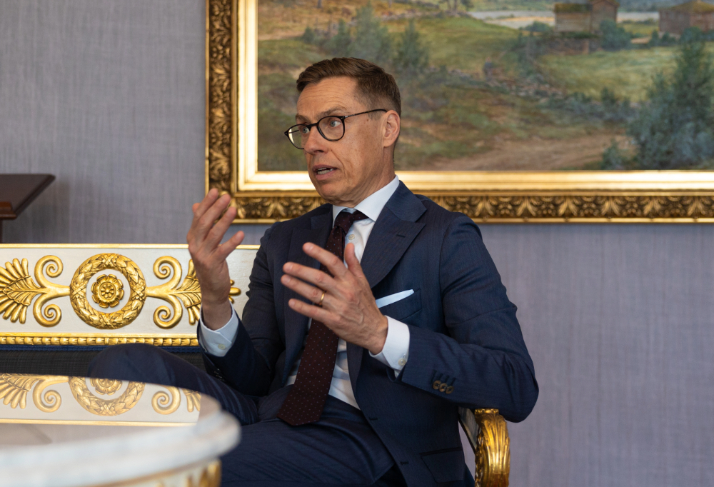 Kuvassa on tasavallan presidentti Alexander Stubb.