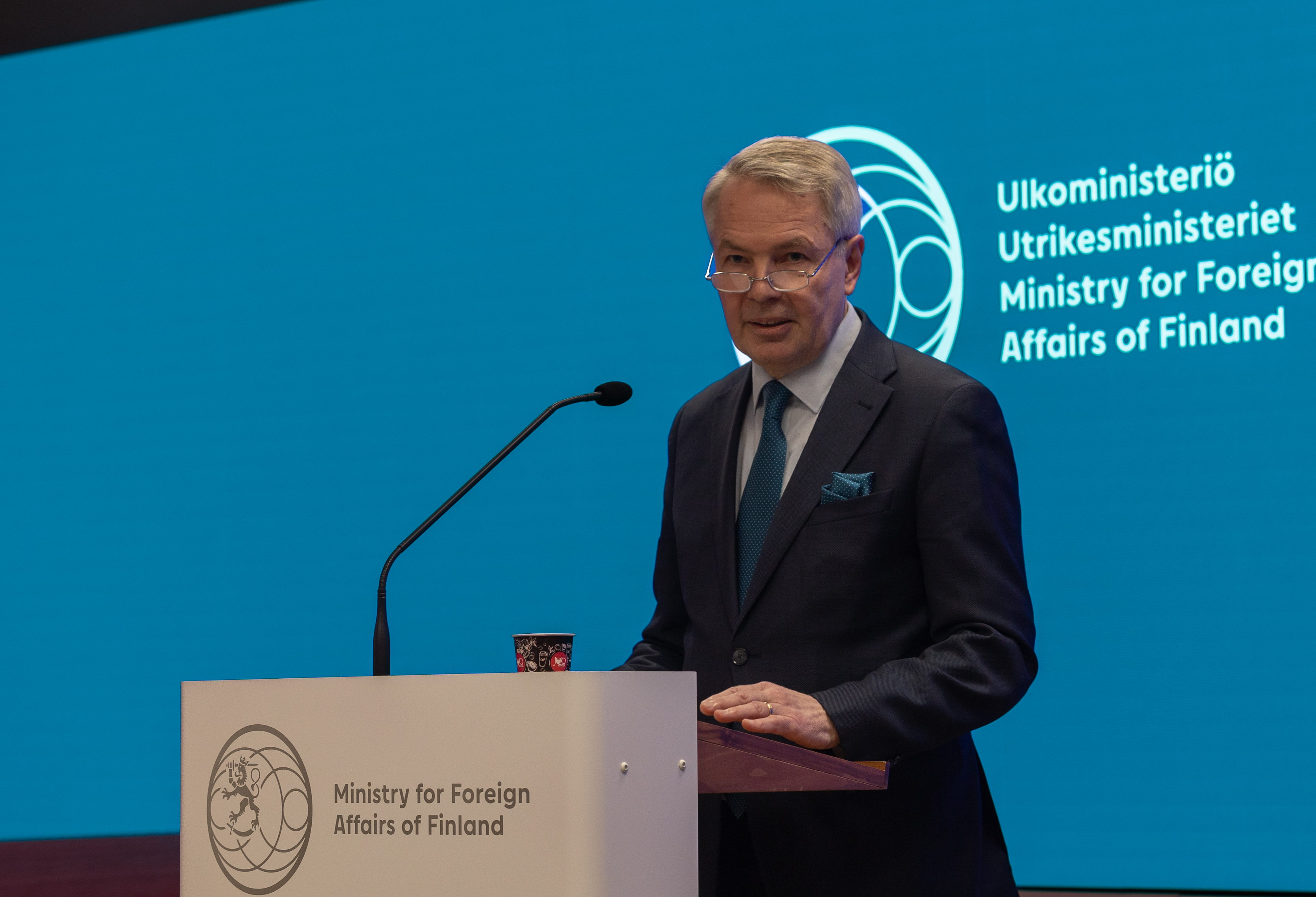 Kuvassa ulkoministeri Pekka Haavisto.
