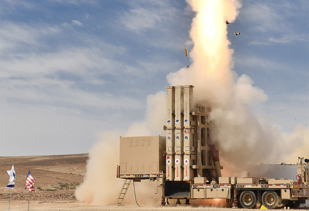 Kuvassa Israelin käyttämä David's Sling ilmatorjuntajärjestelmä