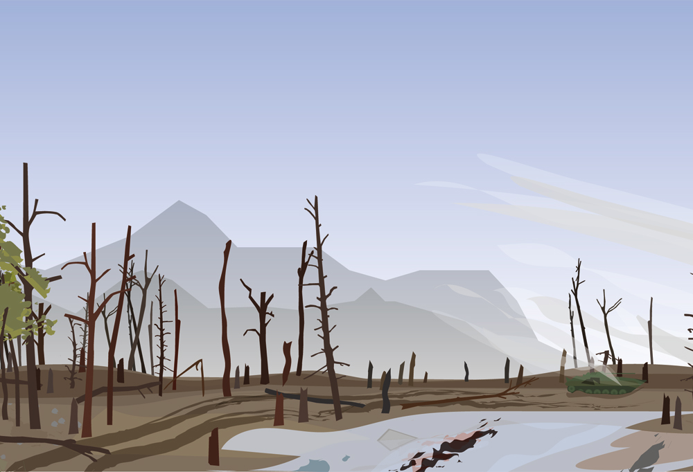 Kuvassa grafiikka ilmastomuutoksen vaikutusista.