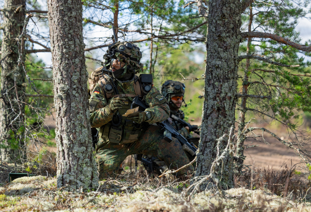 Kuvassa on saksalainen sotilas.