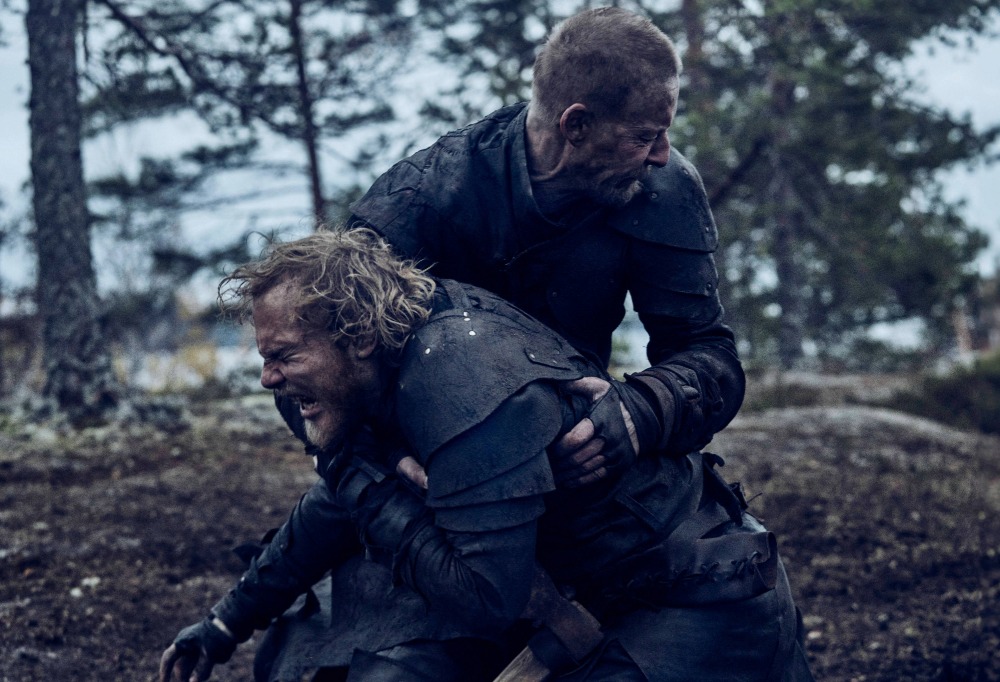 Kalervon ja Untamon välinen taistelukohtaus elokuvassa.