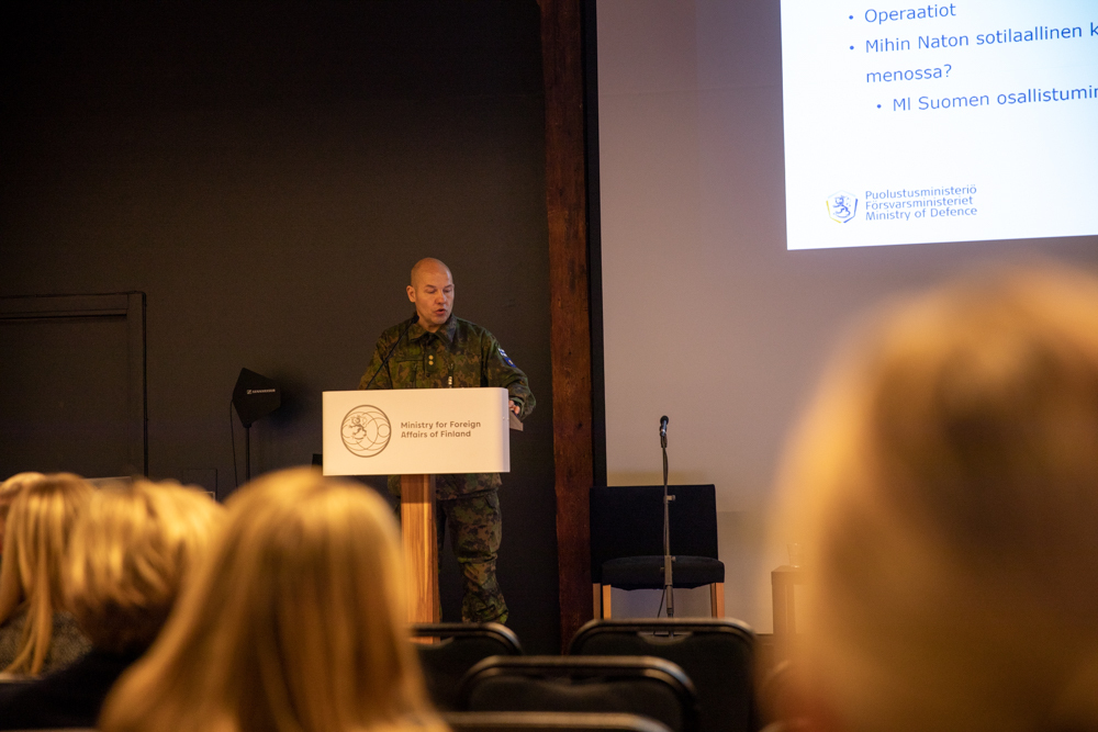 Kuvassa everstiluutnantti Jarkko Pelkonen