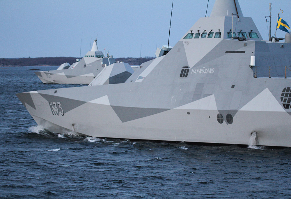 Kuvassa Ruotsin laivaston aluksia.