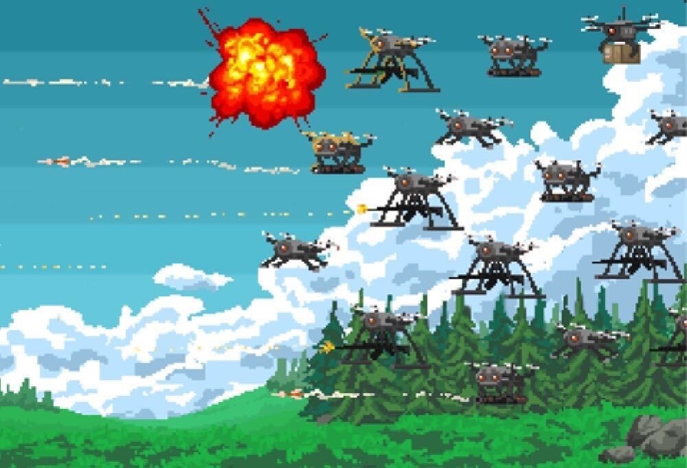 Kuvituskuva drooneista