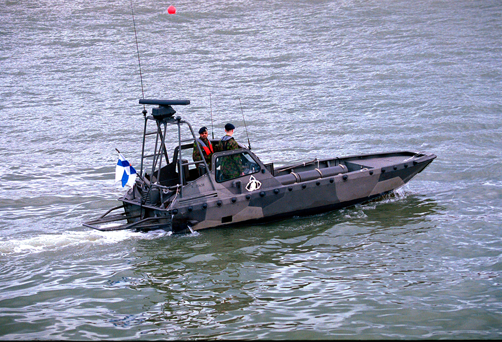 G-vene, josta varusmiehet hyppäsivät Dragsvikin onnettomuudessa