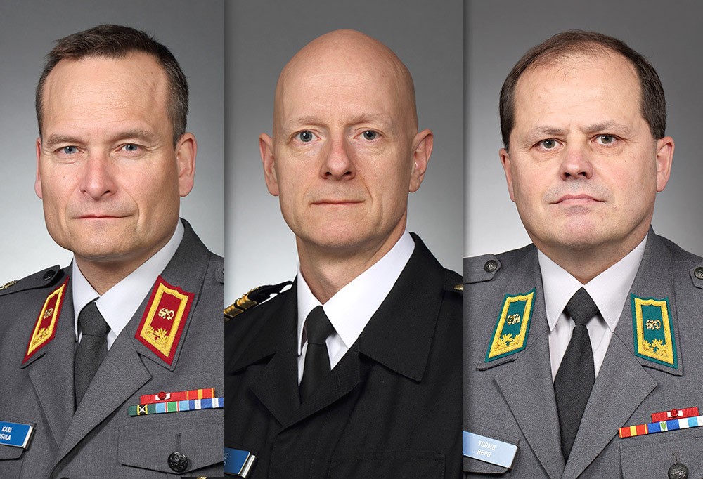 Kolme mieshenkilä kuvassa vierekkäin.