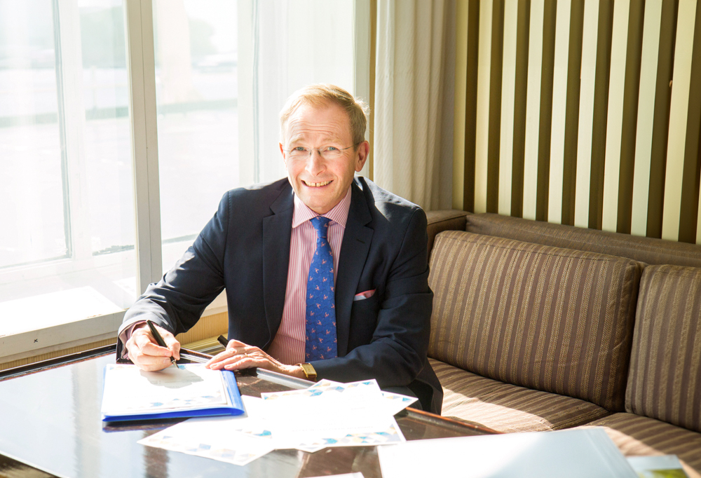 Kuvassa on Nordic West Officen toimitusjohtaja Risto E. J Penttilä.