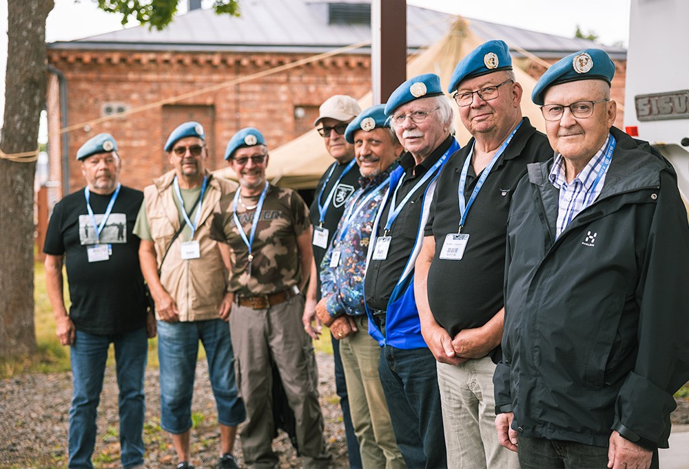 Kuvassa Suez-veteraaneja.