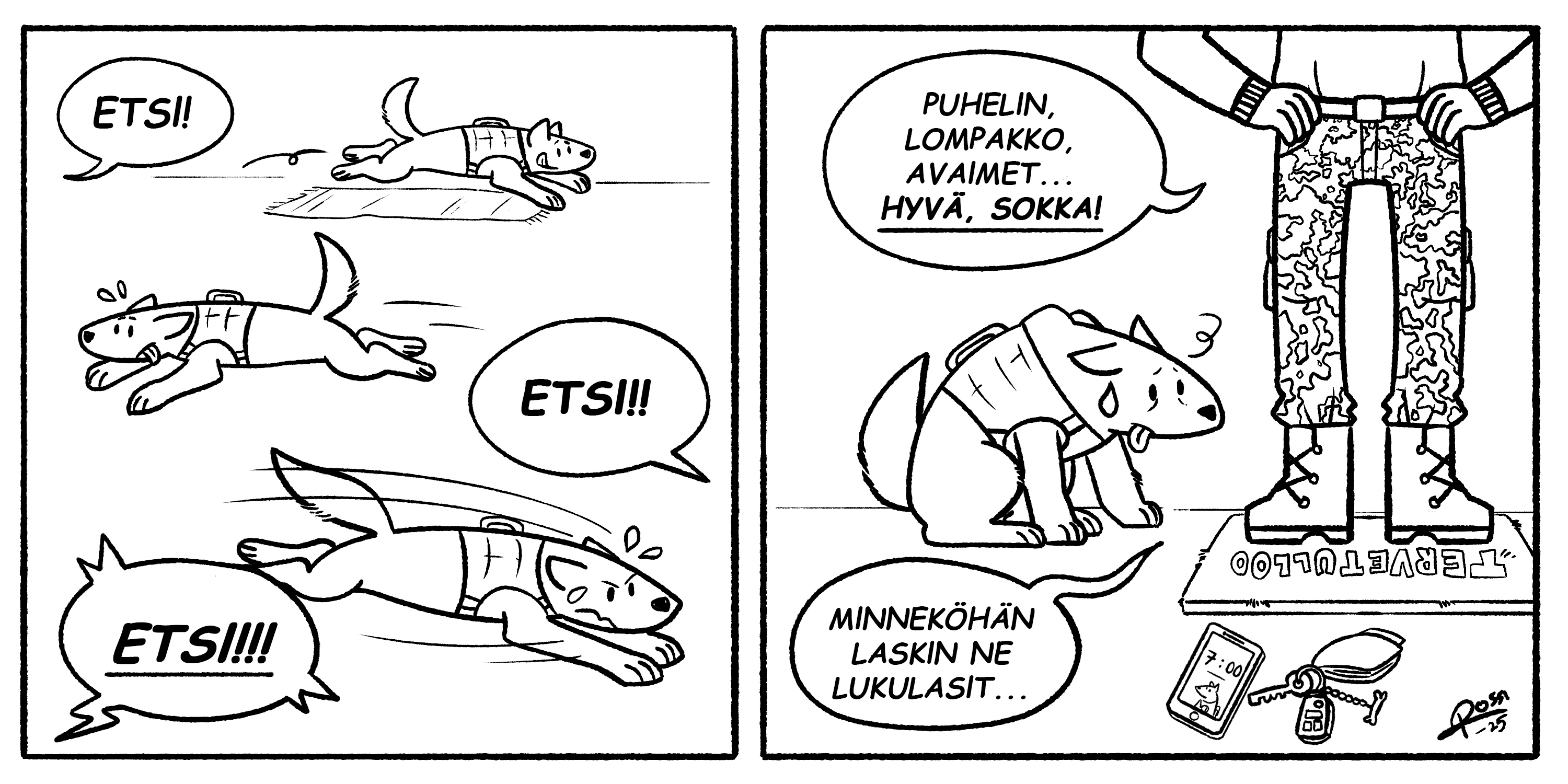 Sarjakuvassa Sokka on irti.