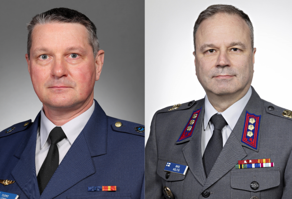 Lääkintäeversti ja eversti virallisissa, erillisissä kuvissa.