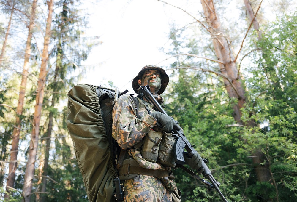 Kuvassa upseerioppilas Vilhelm Vähäsilta