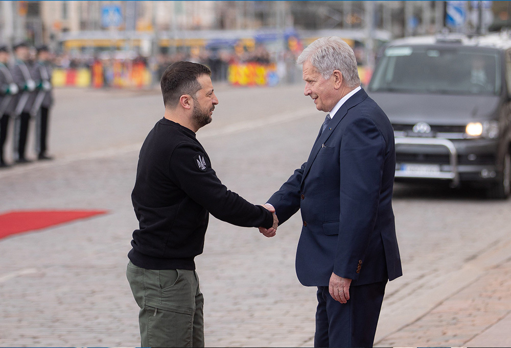 Kuvassa presidentit Zelenskyi ja Niinistö