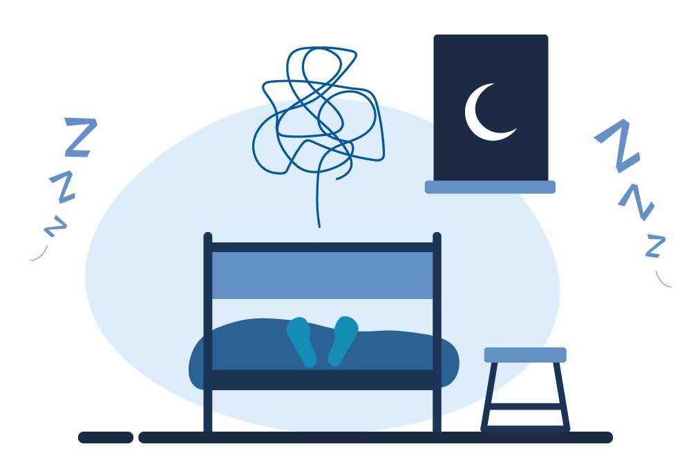 Grafiikassa on armeijan punkkia ja nukkuvia varusmiehiä.